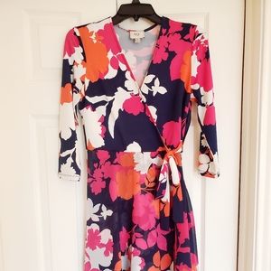 ECI Faux wrap dress